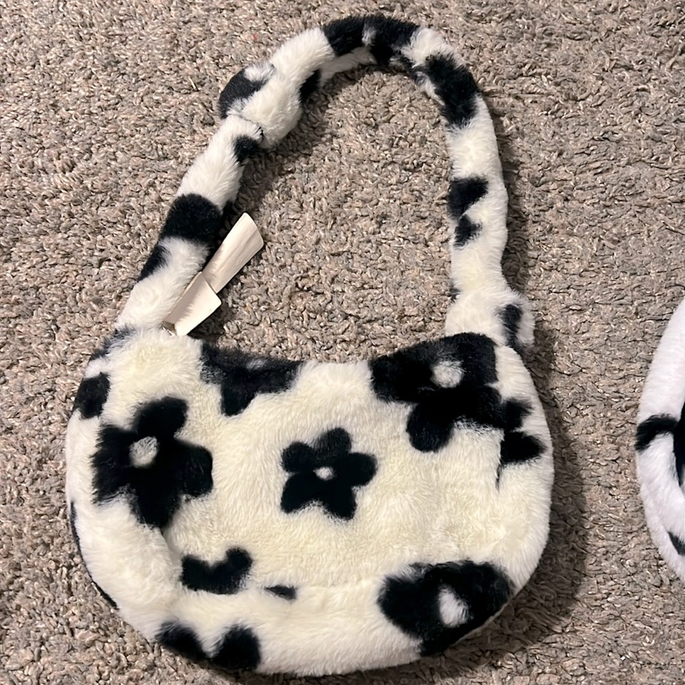 Flower pattern mini shoulder purse